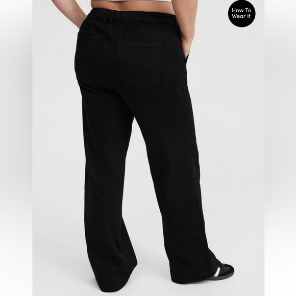 ❤️ Day Special Torrid Weekend Black Wide Leg Jeans size 00 short - Picture 5 of 6